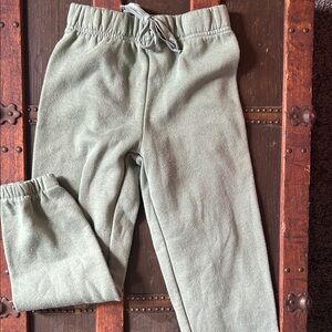 Pink Sparkle Green Sweatpants; size 7/8